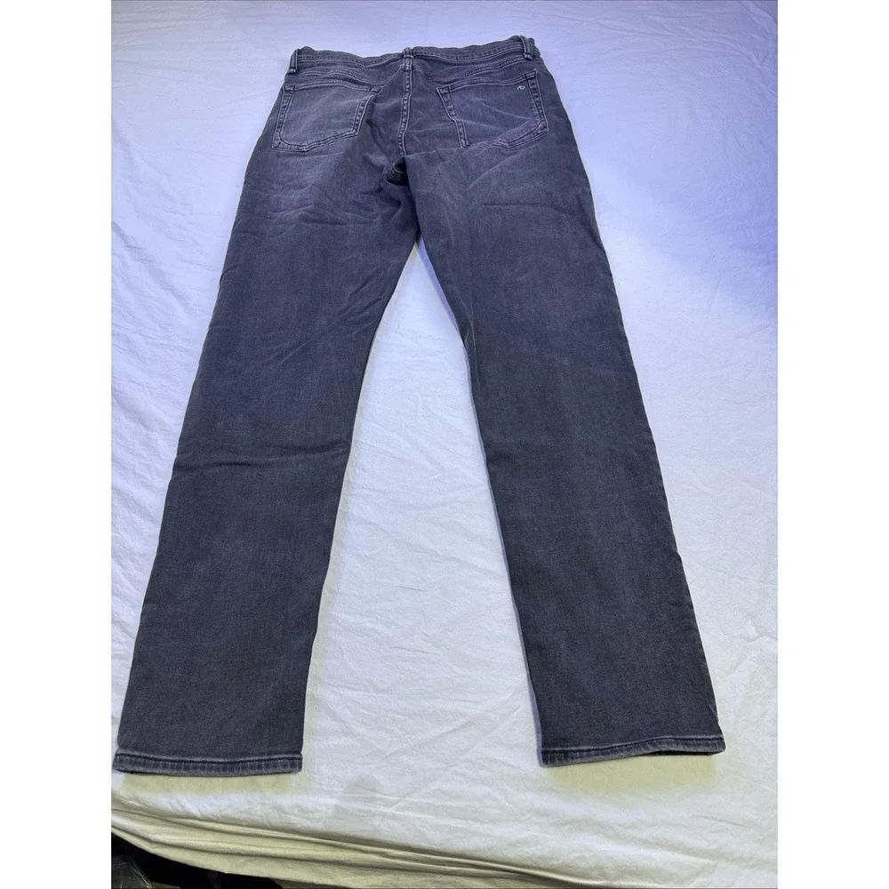 Rag & Bone Jeans Men's 33X32 Black BLACK  Fit 2  Slim Button ZIP